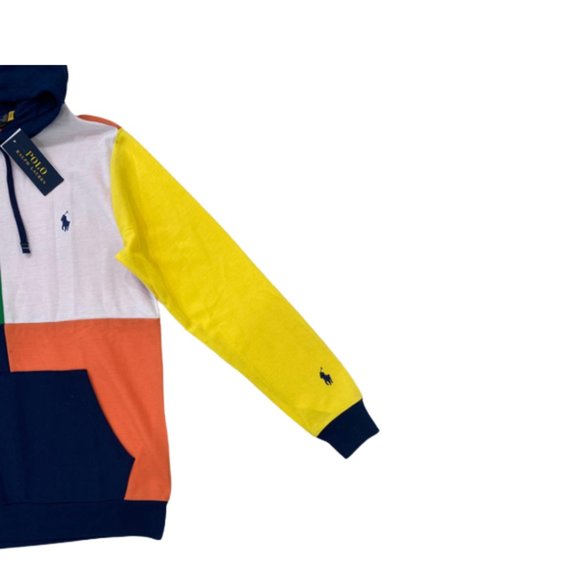 NWT Polo Ralph Lauren Colour-Block Embroidered Logo Hoodie Size Small - Picture 5 of 7